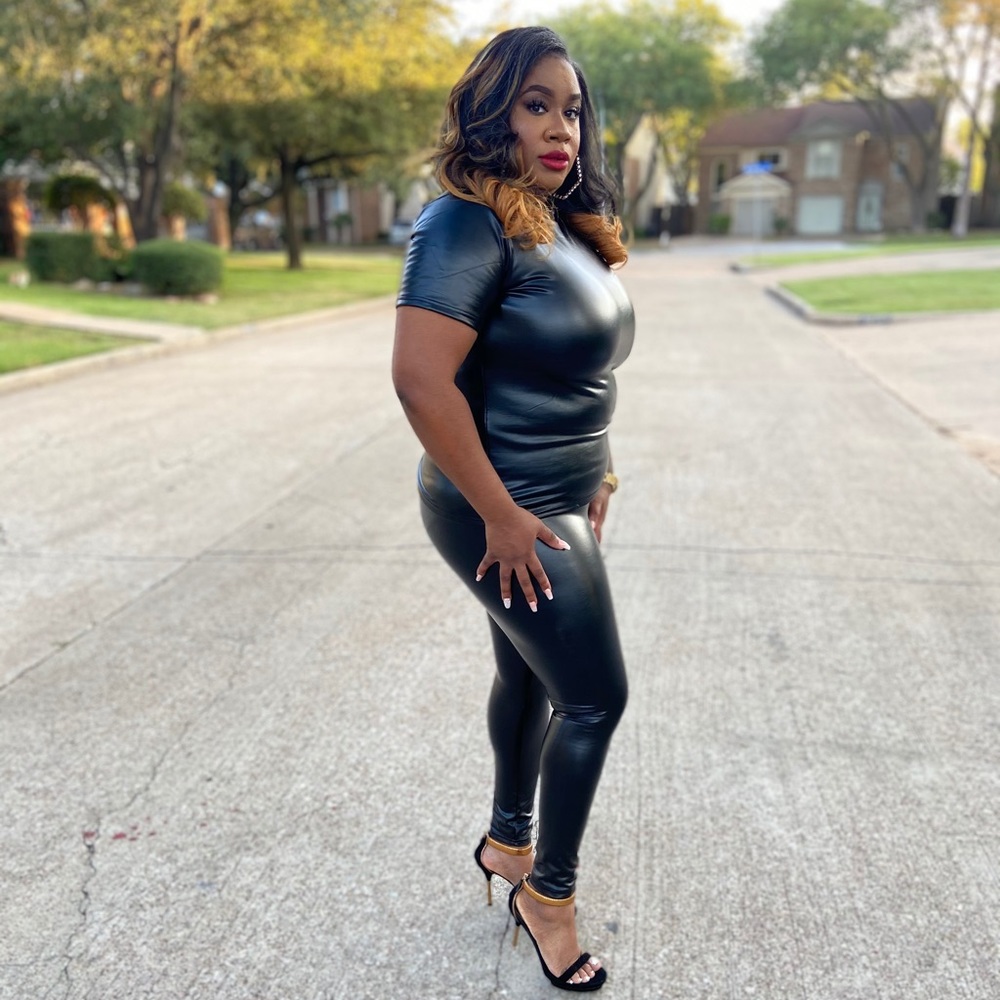 Faux leather set